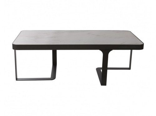 Стіл журнальний SHEFFIELD Nicolas кераміка білий глянець